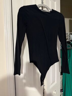 Abercrombie & Fitch Black Long-Sleeve Bodysuit